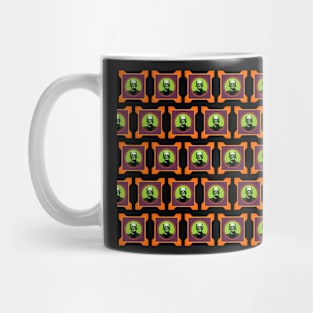 Frankenstein Halloween Pattern Mug